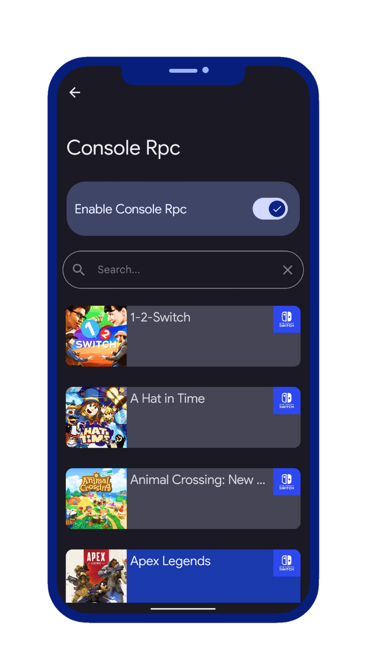 Screenshot of the Console Rpc.